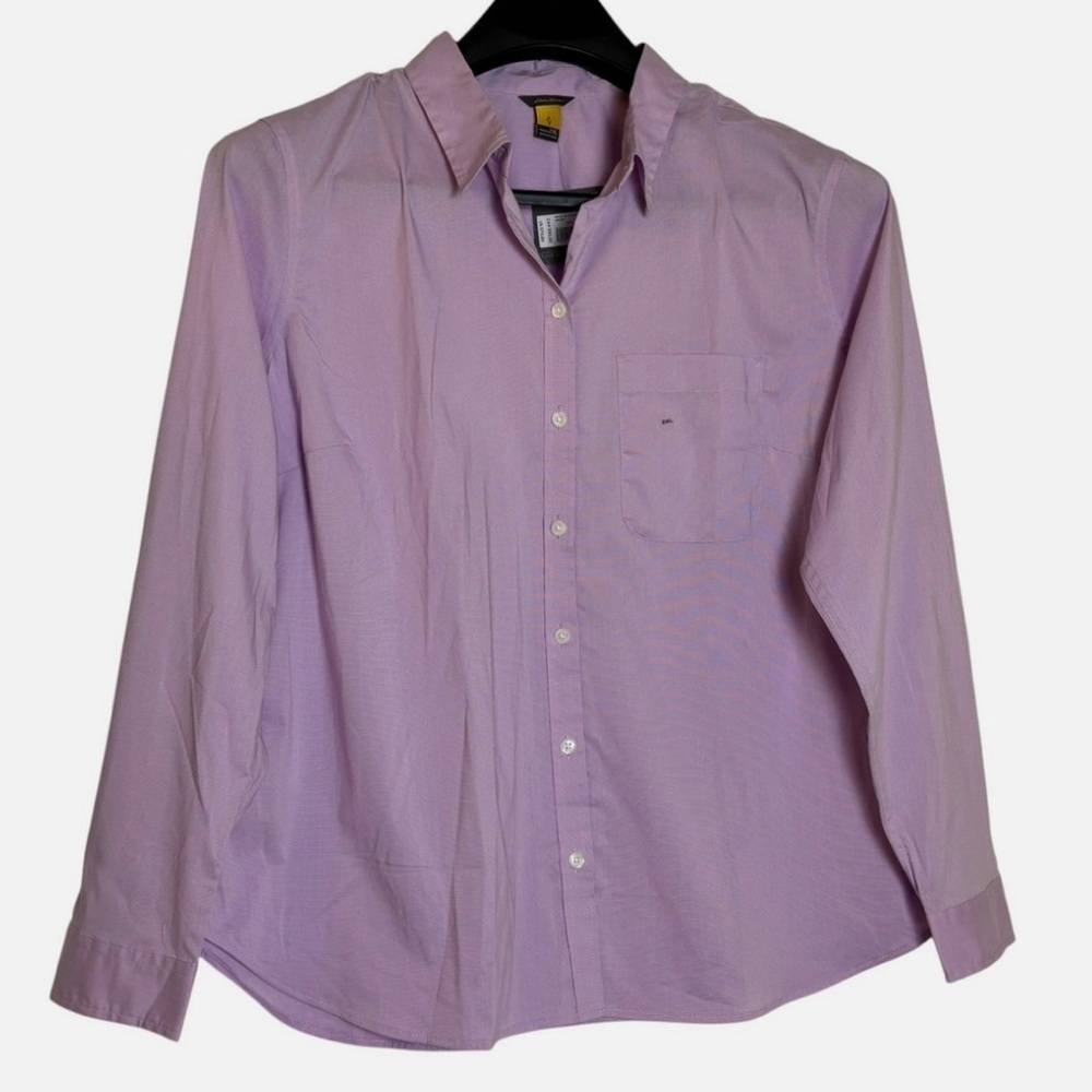 NEW Eddie Bauer Women Button Front Long-Sleeve Shirt XXL Lightweight MSRP$70
